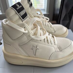 Converse Cream High-Top Sneakers